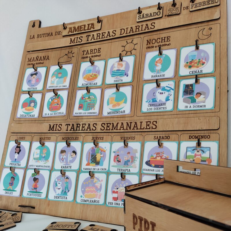 Organizador Semanal de Rutinas – Fomenta la Autonomía y la Organización