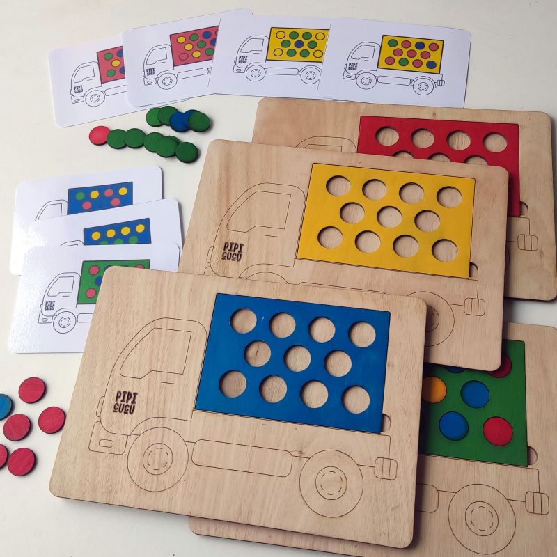 Puzzle de Copia de Patrones – Los Camiones