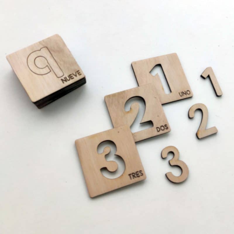 Kit de Regletas Numéricas 0 al 9 con Ábaco – Exploración Sensorial y Escritura - Image 2
