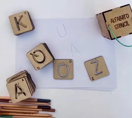 Alfabeto Stencil - Explorando las letras de forma creativa