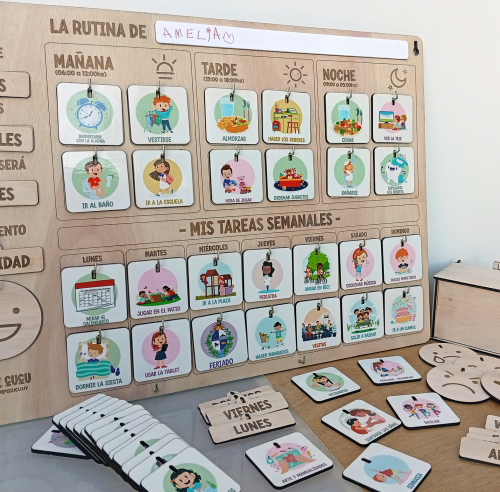 Organizador Semanal de Rutinas – Fomenta la Autonomía y la Organización