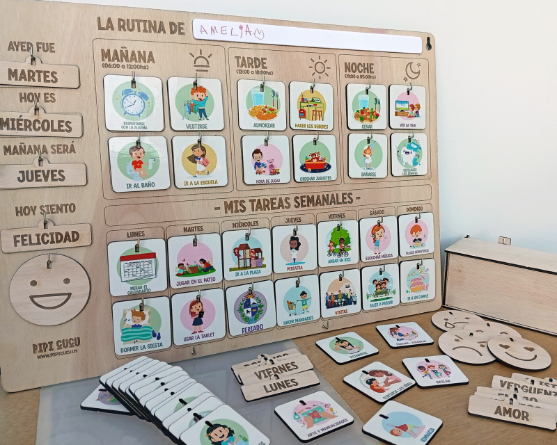 Organizador Semanal de Rutinas – Fomenta la Autonomía y la Organización