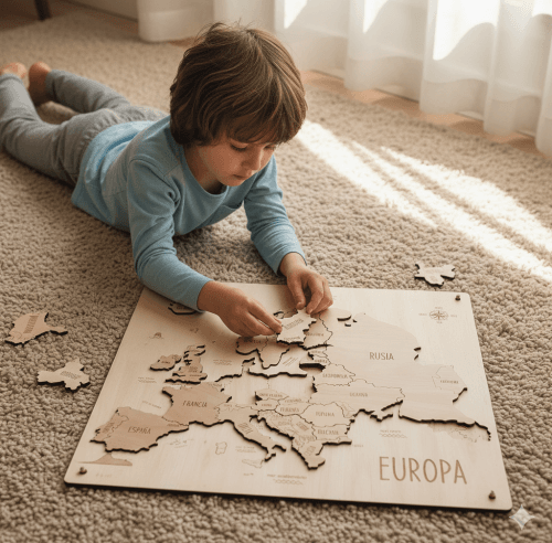 Mapa Puzzle Interactivo de Europa – Descubrir geografía, historia y cultura jugando