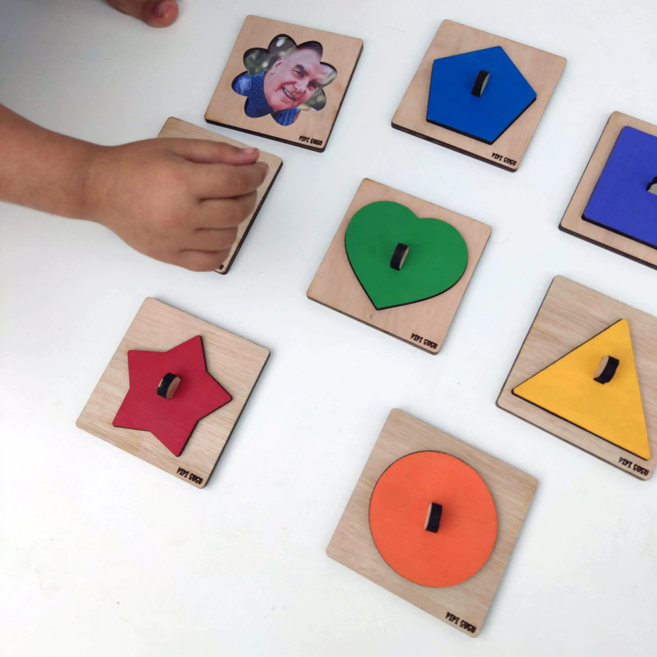 Puzzle de Formas con Fotos Personalizado (x8) | Aprender Jugando