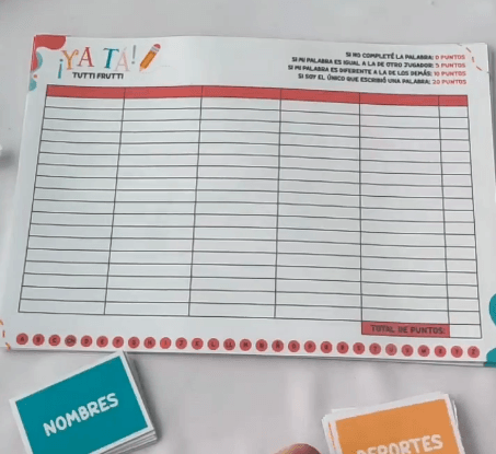 YA TÁ! | Tutti Frutti Reutilizable y Didáctico para Niños