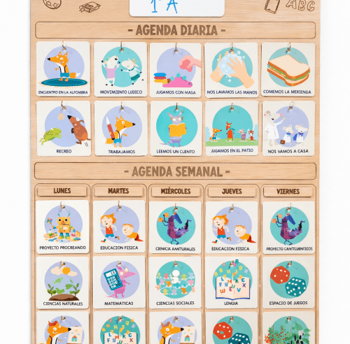 Agenda Visual Interactiva – Organización diaria y semanal para el aula