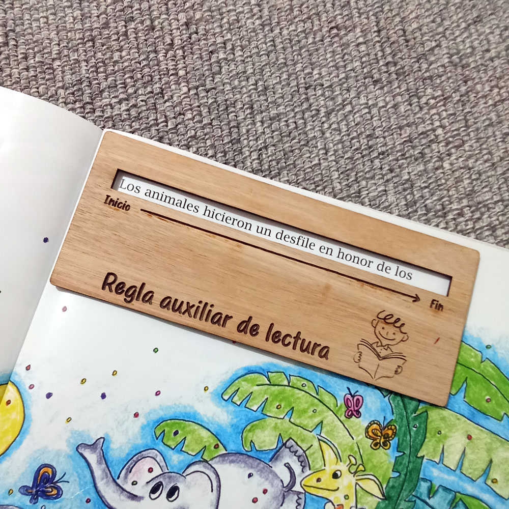 Kit Regla Auxiliar y Separador de Palabras | Apoyo para Lectura y Escritura